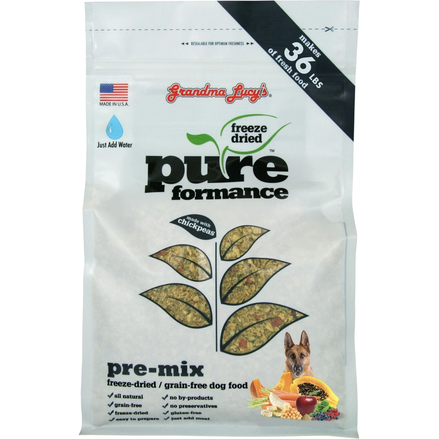 Grandma Lucy's Pureformance Grain-Free/Freeze-Dried Dog Food Pre-Mix 1 Grandma Lucy's Pureformance Grain-Free/Freeze-Dried Dog Food Pre-Mix