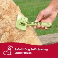 Safari Self-Cleaning Slicker Brush For Dogs -Pet Wellness 61230 PT3. AC SS1800 V1678124371