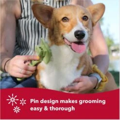 Safari Self-Cleaning Slicker Brush For Dogs -Pet Wellness 61230 PT5. AC SS1800 V1678124746