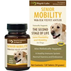 Wapiti Labs Senior Mobility Formula Dog Tablets Supplement