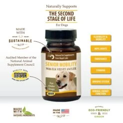 Wapiti Labs Senior Mobility Formula Dog Tablets Supplement -Pet Wellness 61300 PT3. AC SS1800 V1582744449