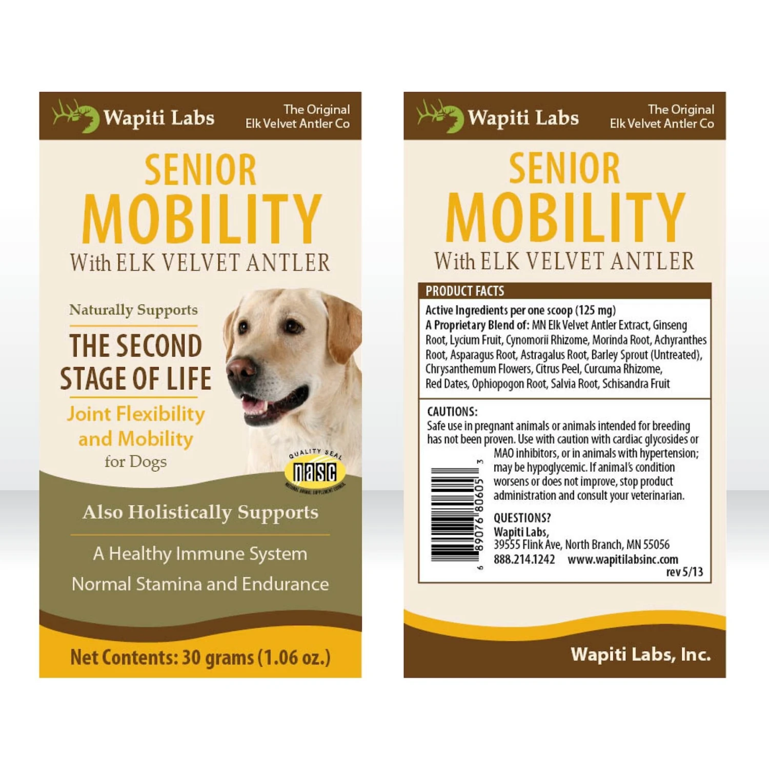 Wapiti Labs Senior Mobility Formula Dog Powder Supplement 2 Wapiti Labs Senior Mobility Formula Dog Powder Supplement - Image 2