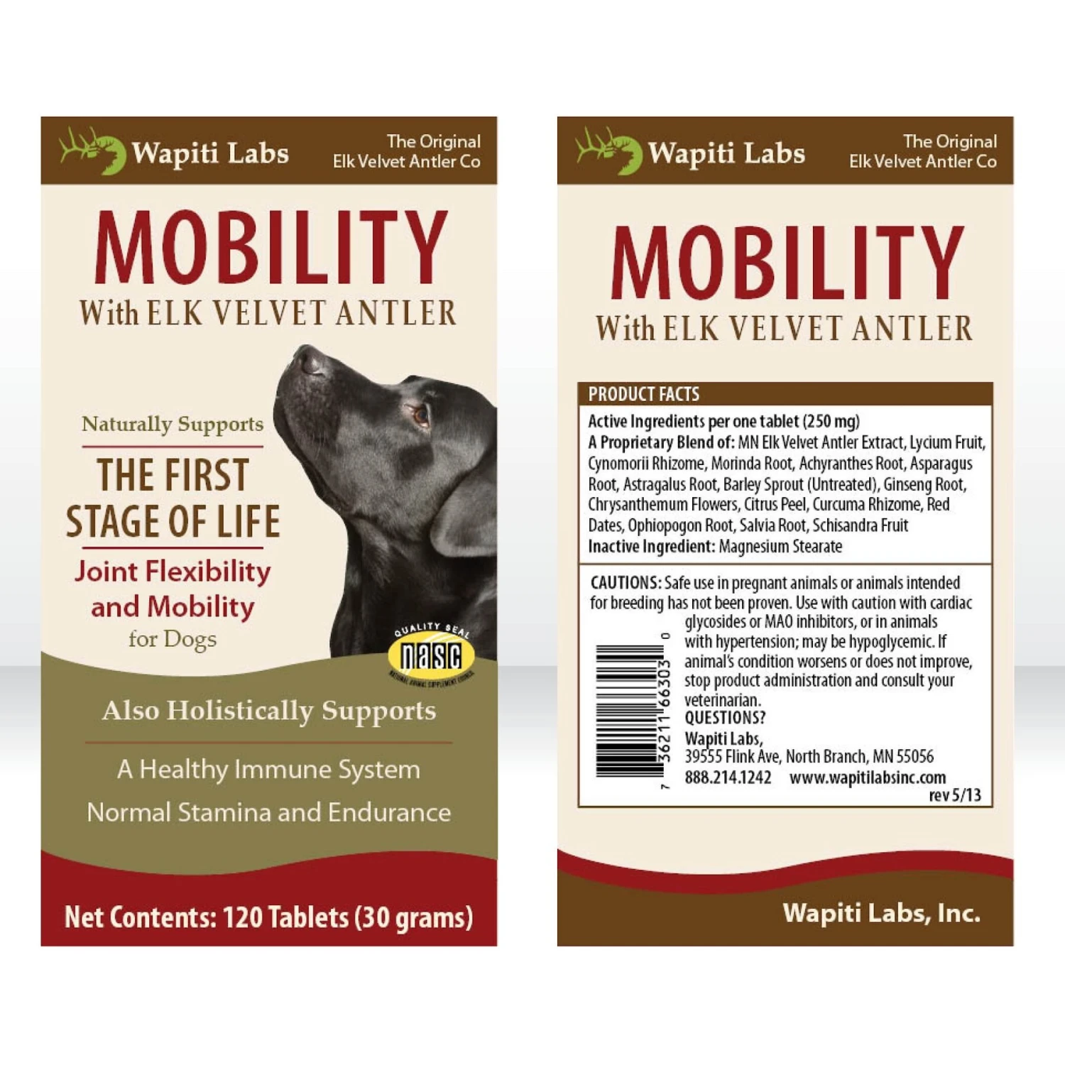 Wapiti Labs Mobility Formula Dog Tablets Supplement 2 Wapiti Labs Mobility Formula Dog Tablets Supplement - Image 2