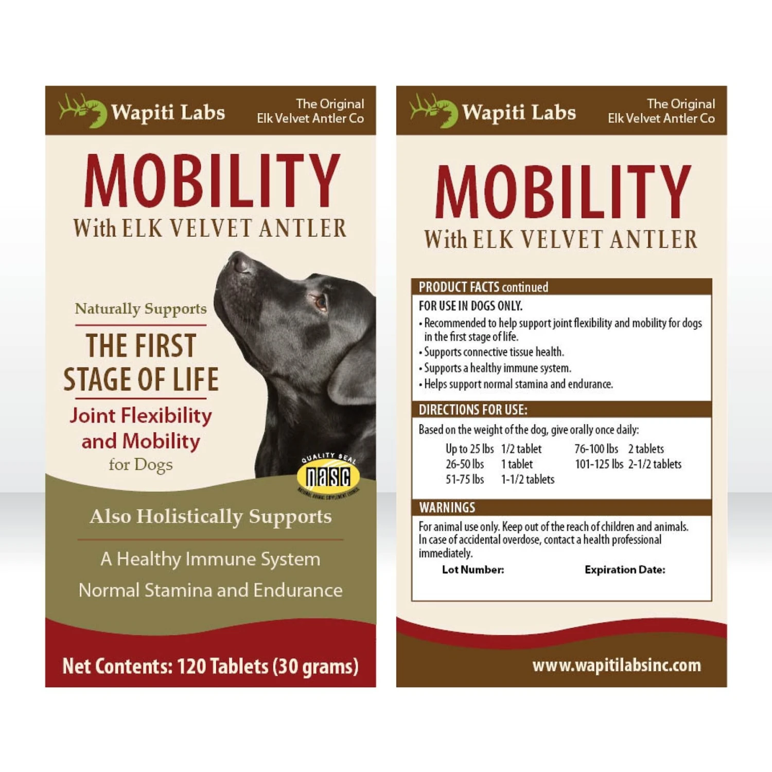 Wapiti Labs Mobility Formula Dog Tablets Supplement 6 Wapiti Labs Mobility Formula Dog Tablets Supplement - Image 6