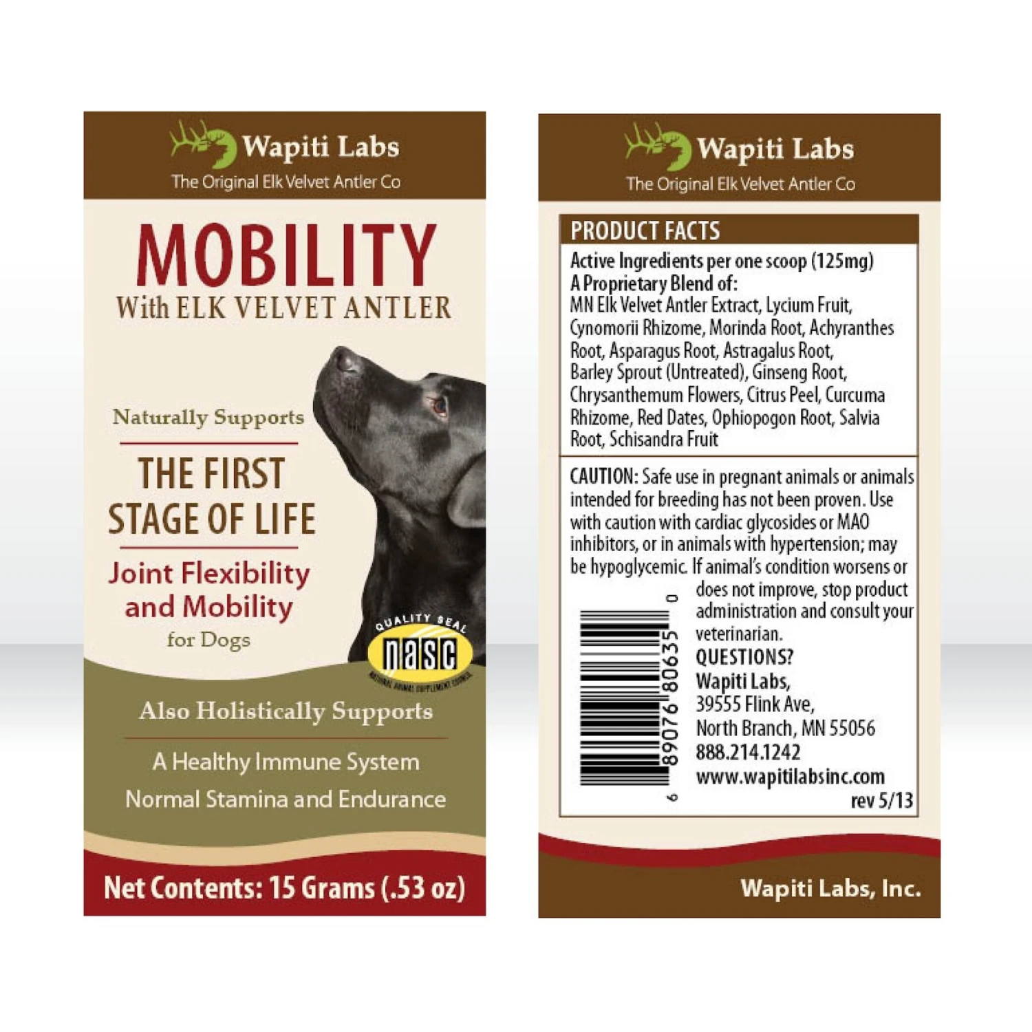 Wapiti Labs Mobility Formula Dog Powder Supplement 2 Wapiti Labs Mobility Formula Dog Powder Supplement - Image 2