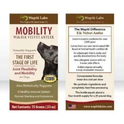 Wapiti Labs Mobility Formula Dog Powder Supplement 11 Wapiti Labs Mobility Formula Dog Powder Supplement -Pet Wellness 61308 PT5. AC SS1800 V1582745267
