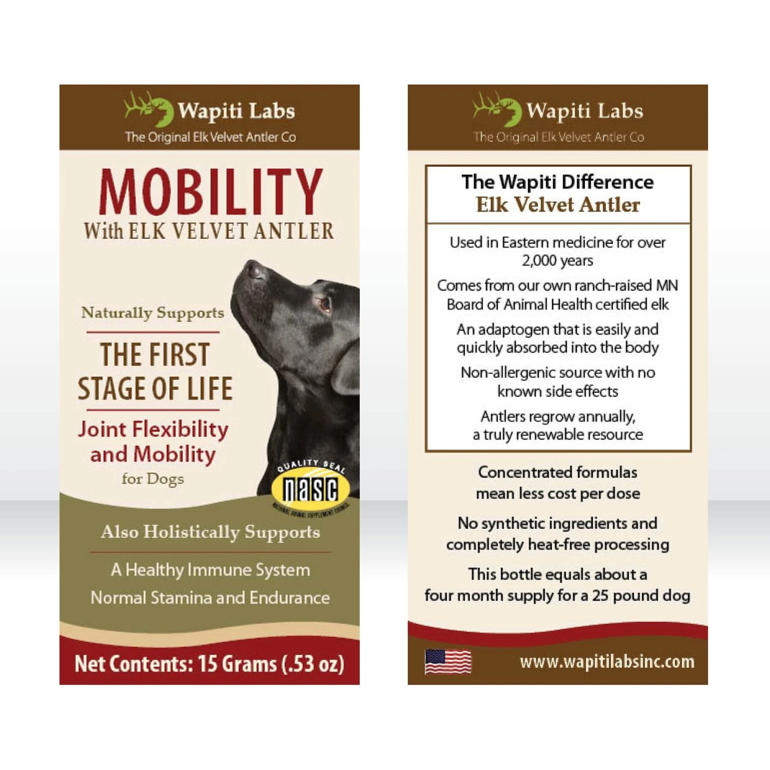 Wapiti Labs Mobility Formula Dog Powder Supplement 5 Wapiti Labs Mobility Formula Dog Powder Supplement - Image 5