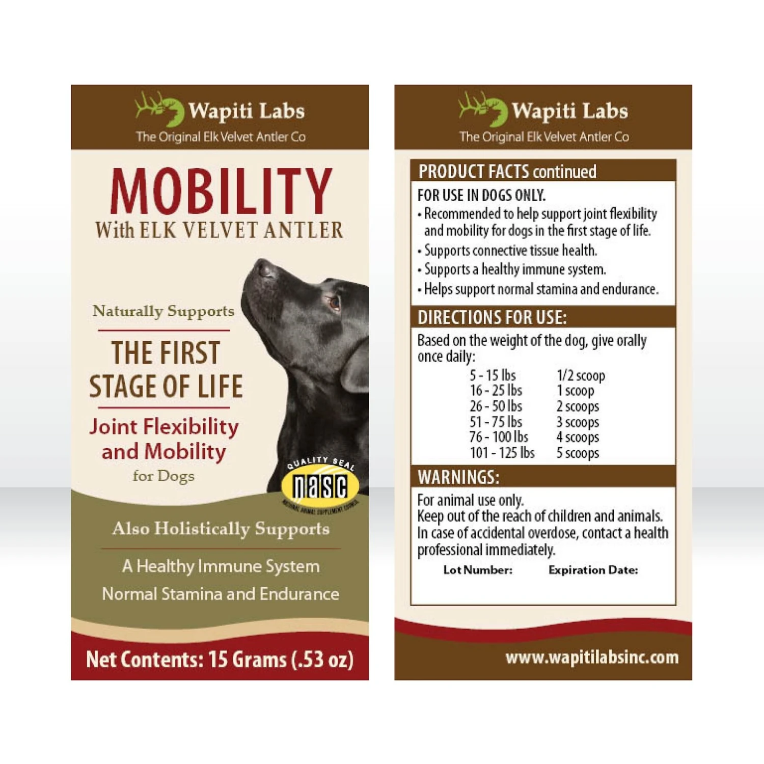 Wapiti Labs Mobility Formula Dog Powder Supplement 6 Wapiti Labs Mobility Formula Dog Powder Supplement - Image 6