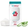 Pet Parents Pet WiPees Natural Scent Cat & Dog Gland Grooming Wipes, 100 Count