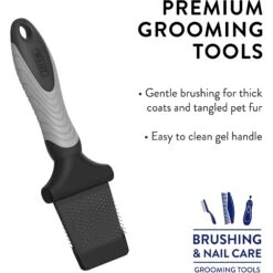 Wahl Large Double Sided Flex Dog Slicker Brush, Black & Gray -Pet Wellness 620798 PT3. AC SS1800 V1660855760