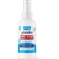 Vetnique Labs Glandex Anal Gland Medicated Anti Itch Spray For Dogs & Cats, 4-oz Bottle