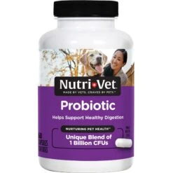 Nutri-Vet Probiotics Capsules Digestive Supplement For Dogs