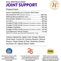 NaturVet Evolutions Full Spectrum Joint Soft Chew Supplement For Adult Dogs -Pet Wellness 624870 PT5. AC SS1800 V1661895903