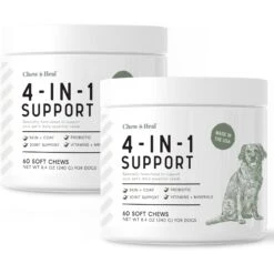Chew + Heal 4-In-1 Support Multivitamin Dog Supplement