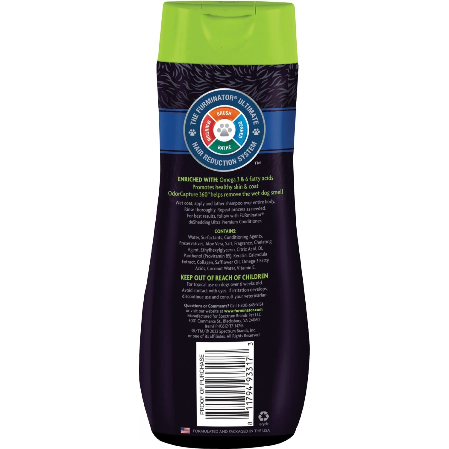 FURminator Deshedding Dog Shampoo 2 FURminator Deshedding Dog Shampoo - Image 2