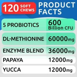 Bark&Spark Green Grass Burn Spots Treatment Chews For Dogs, 120 Count -Pet Wellness 633582 PT4. AC SS1800 V1661972926