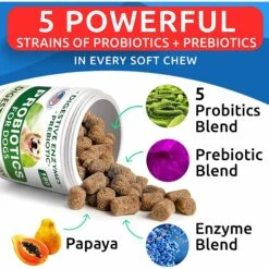 Bark&Spark Dog Probiotics For Dogs With Digestive Enzymes Prebiotics Fiber Chews 9 Bark&Spark Dog Probiotics For Dogs With Digestive Enzymes Prebiotics Fiber Chews -Pet Wellness 633654 PT2. AC SS1800 V1661961630