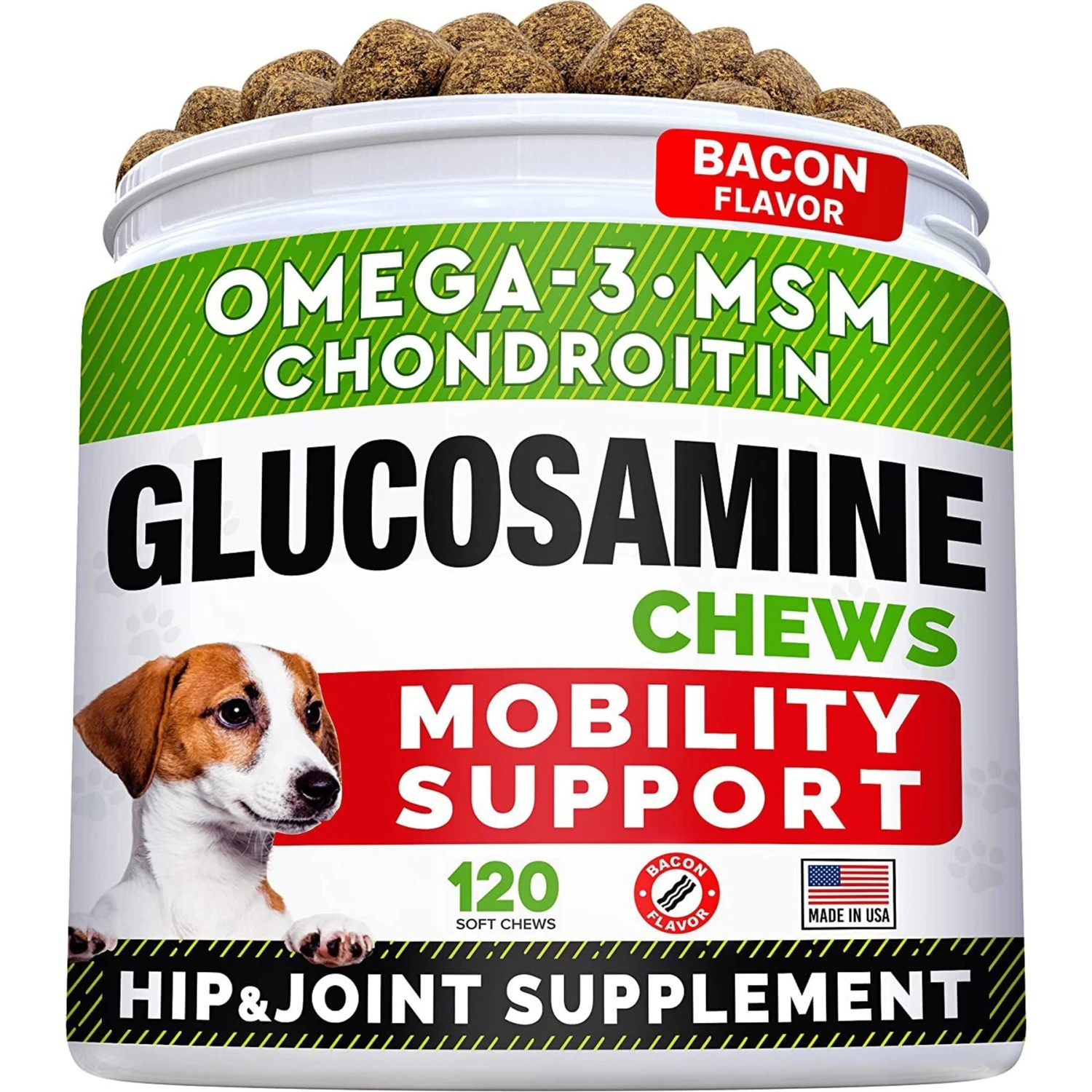 StrellaLab Advanced Mobility Bacon Flavored Chew Supplement For Dogs 1 StrellaLab Advanced Mobility Bacon Flavored Chew Supplement For Dogs