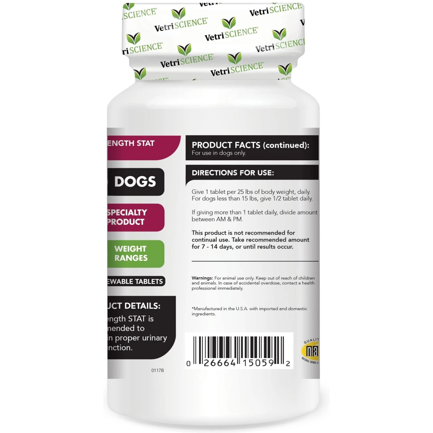 VetriScience UT Strength Stat Chewable Tablets Urinary Supplement For Dogs 3 VetriScience UT Strength Stat Chewable Tablets Urinary Supplement For Dogs - Image 3