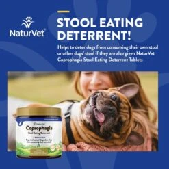 NaturVet Coprophagia Plus Breath Aid Tablets Coprophagia Supplement For Dogs -Pet Wellness 63789 PT3. AC SS1800 V1698694410