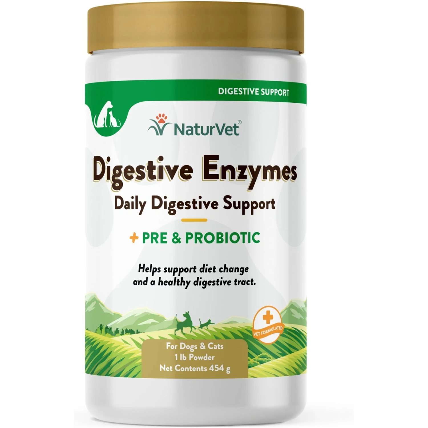NaturVet Digestive Enzymes Plus Probiotic Powder Digestive Supplement For Cats & Dogs 1 NaturVet Digestive Enzymes Plus Probiotic Powder Digestive Supplement For Cats & Dogs