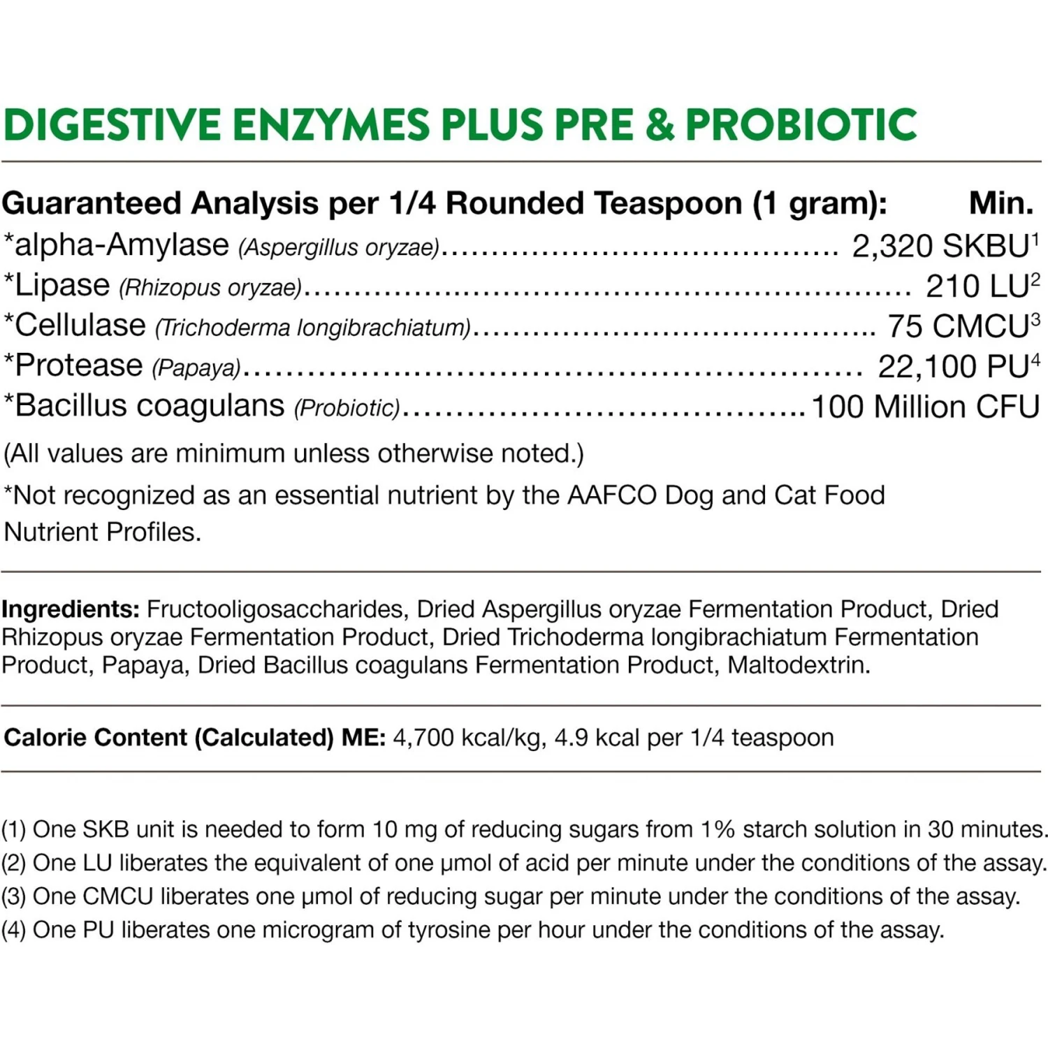 NaturVet Digestive Enzymes Plus Probiotic Powder Digestive Supplement For Cats & Dogs 8 NaturVet Digestive Enzymes Plus Probiotic Powder Digestive Supplement For Cats & Dogs - Image 8