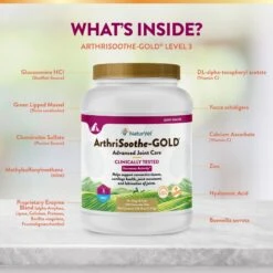 NaturVet Advanced Care ArthriSoothe-GOLD Chewable Tablets Joint Supplement For Cats & Dogs -Pet Wellness 63802 PT4. AC SS1800 V1698697411