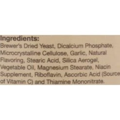 NaturVet Brewer's Dried Yeast With Garlic Chewable Tablets Skin & Coat Supplement For Cats & Dogs -Pet Wellness 63821 PT2. AC SS1800 V1466603966