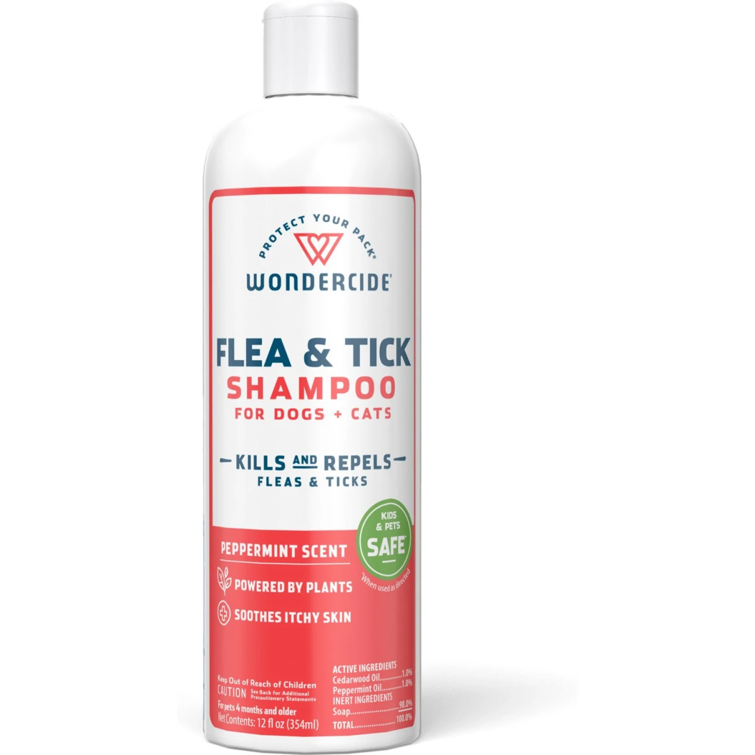 Wondercide Flea & Tick Peppermint Cat & Dog Shampoo, 12-oz Bottle 1 Wondercide Flea & Tick Peppermint Cat & Dog Shampoo, 12-oz Bottle