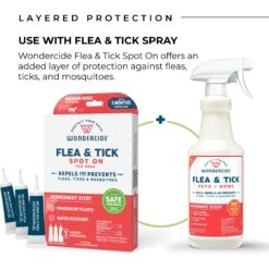 Wondercide Spot-On Peppermint Flea & Tick Spot Treatment For Large Dogs, 3 Doses (3-mos. Supply) -Pet Wellness 639726 PT5. AC SS1800 V1665780447