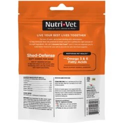 Nutri-Vet Shed Defense Seafood & Fish Flavored Soft Chews Skin & Coat Supplement For Dogs -Pet Wellness 64359 PT7. AC SS1800 V1657661013
