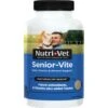 Nutri-Vet Senior-Vite Liver Flavor Chewable Tablet Multivitamin For Senior Dogs