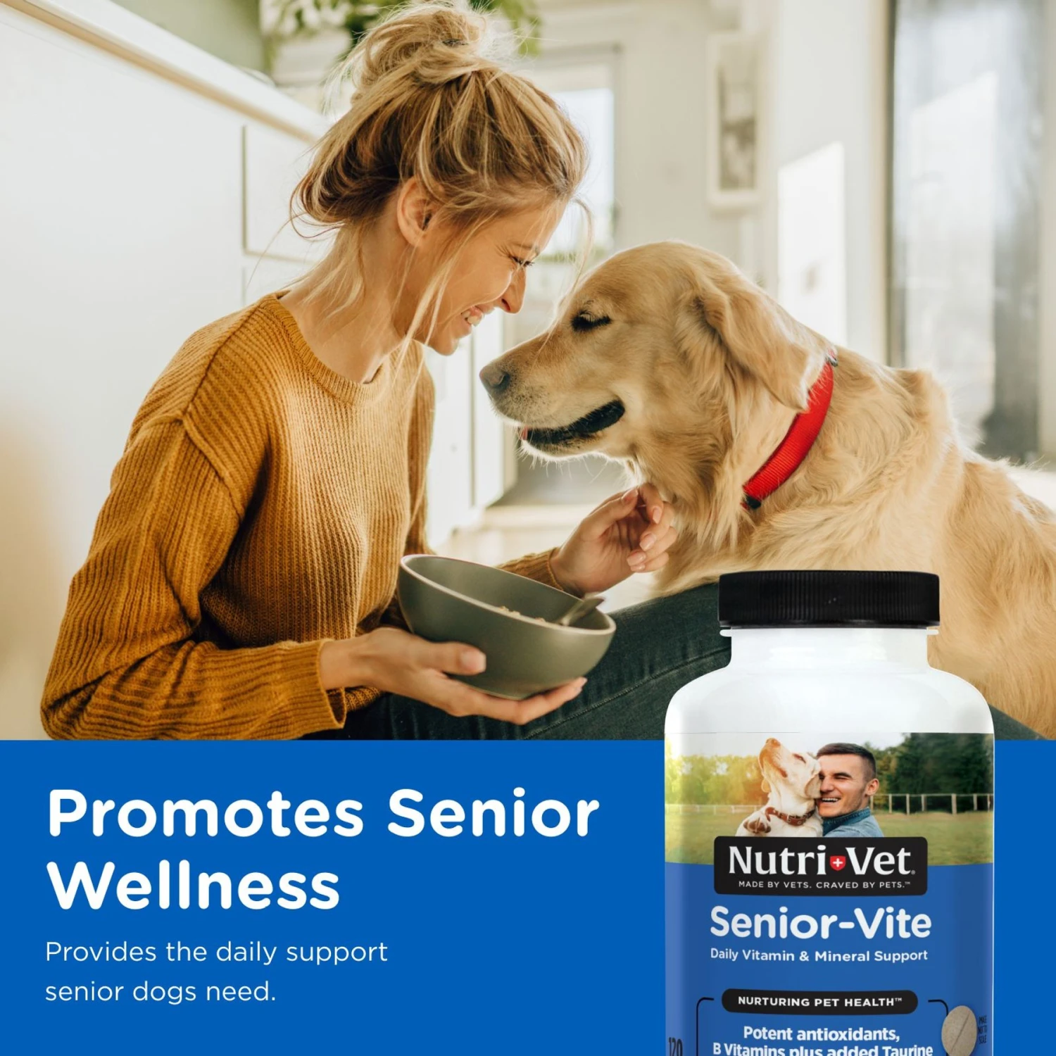 Nutri-Vet Senior-Vite Liver Flavor Chewable Tablet Multivitamin For Senior Dogs 2 Nutri-Vet Senior-Vite Liver Flavor Chewable Tablet Multivitamin For Senior Dogs - Image 2