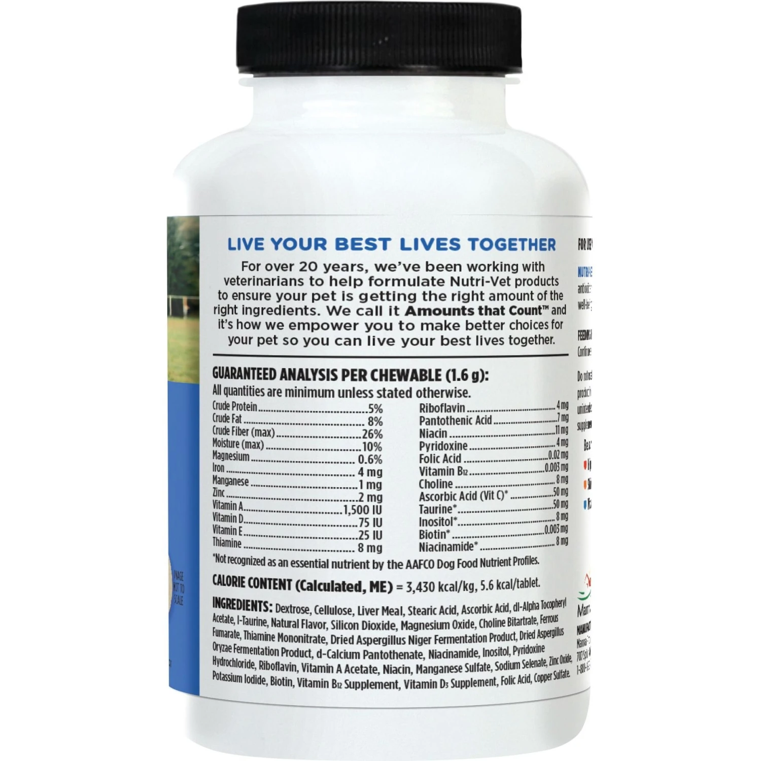 Nutri-Vet Senior-Vite Liver Flavor Chewable Tablet Multivitamin For Senior Dogs 7 Nutri-Vet Senior-Vite Liver Flavor Chewable Tablet Multivitamin For Senior Dogs - Image 7