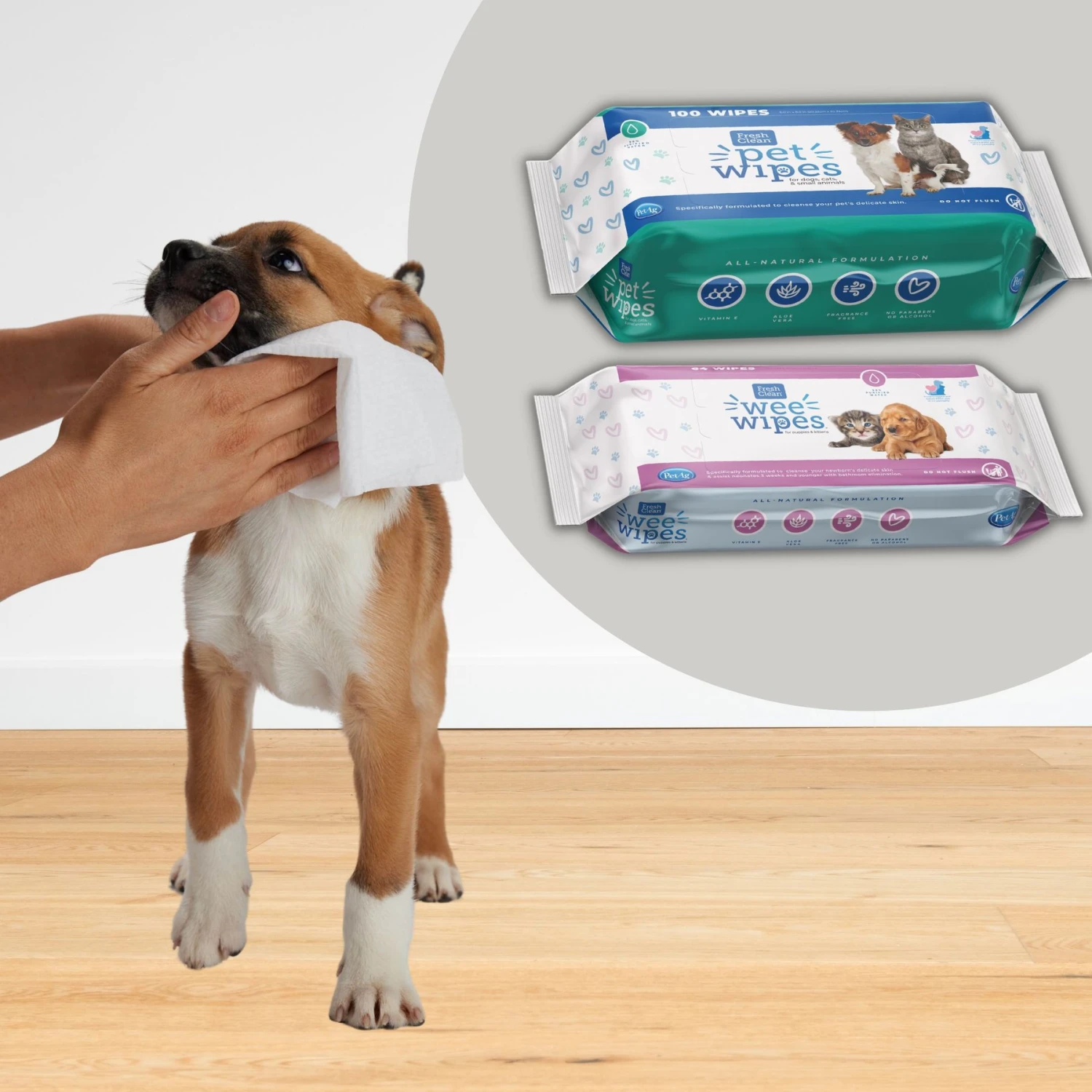 PetAg Wee Cat Dog & Small-Pet Wipes, 64 Count 6 PetAg Wee Cat Dog & Small-Pet Wipes, 64 Count - Image 6