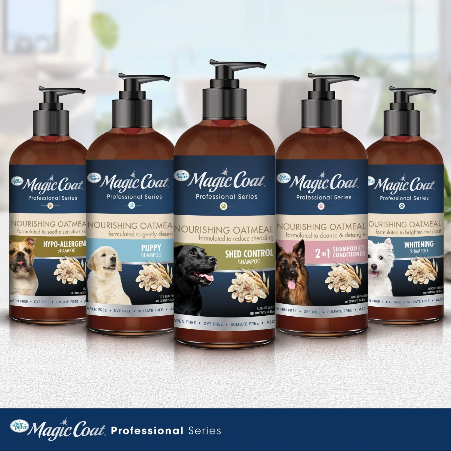 Four Paws Magic Coat Professional Series Nourishing Oatmeal Puppy Shampoo, 16-oz Bag 5 Four Paws Magic Coat Professional Series Nourishing Oatmeal Puppy Shampoo, 16-oz Bag - Image 5