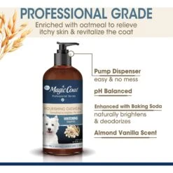 Four Paws Magic Coat Professional Series Nourishing Oatmeal Whitening Dog Shampoo, 16-oz Bag -Pet Wellness 646190 PT2. AC SS1800 V1663875294