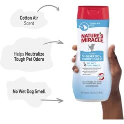 Nature's Miracle Supreme Odor Control Natural Puppy Shampoo & Conditioner 10 Nature's Miracle Supreme Odor Control Natural Puppy Shampoo & Conditioner -Pet Wellness 646254 PT2. AC SS1800 V1668025817