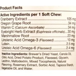 NaturVet Tear Stain Plus Lutein Soft Chews Vision Supplement For Cats & Dogs & Miracle Care Eye Clear Cleaning Pads For Dogs & Cats -Pet Wellness 646998 PT3. AC SS1800 V1664554202