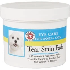 NaturVet Tear Stain Plus Lutein Soft Chews Vision Supplement For Cats & Dogs & Miracle Care Eye Clear Cleaning Pads For Dogs & Cats -Pet Wellness 646998 PT5. AC SS1800 V1664560850