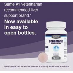 Nutramax Denamarin With S-Adenosylmethionine & Silybin Tablets Liver Supplement For Small Dogs & Cats -Pet Wellness 647286 PT2. AC SS1800 V1668637483