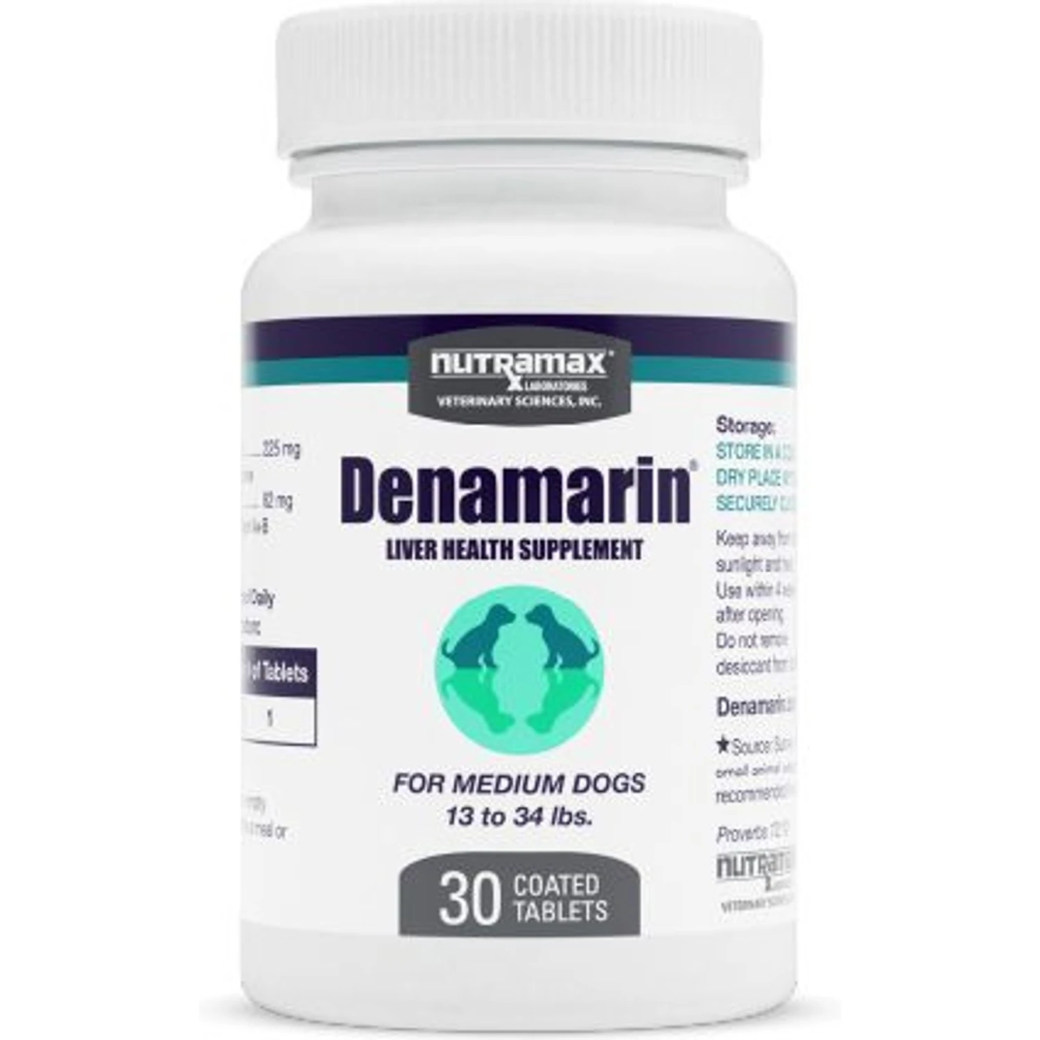 Nutramax Denamarin With S-Adenosylmethionine & Silybin Tablets Liver Supplement For Medium Dogs 1 Nutramax Denamarin With S-Adenosylmethionine & Silybin Tablets Liver Supplement For Medium Dogs