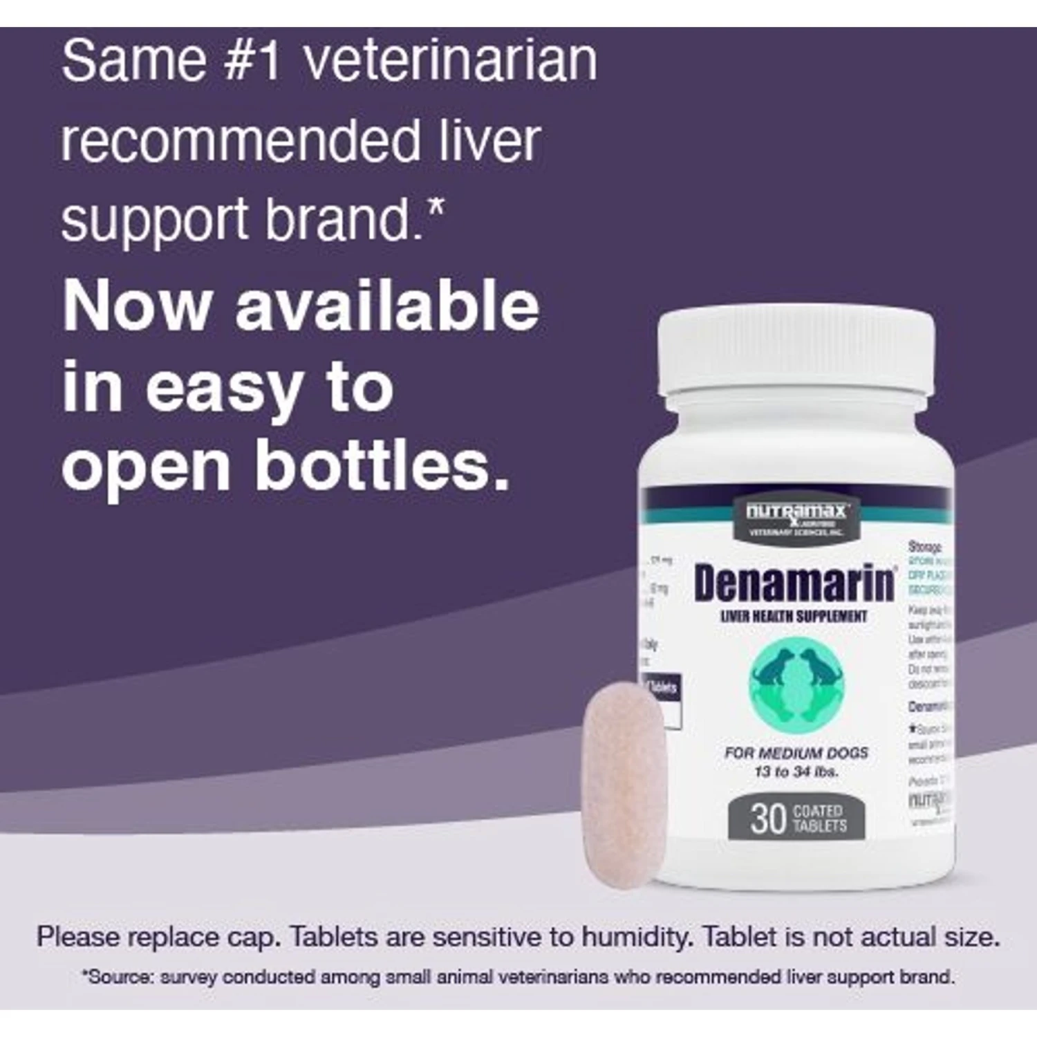 Nutramax Denamarin With S-Adenosylmethionine & Silybin Tablets Liver Supplement For Medium Dogs 3 Nutramax Denamarin With S-Adenosylmethionine & Silybin Tablets Liver Supplement For Medium Dogs - Image 3
