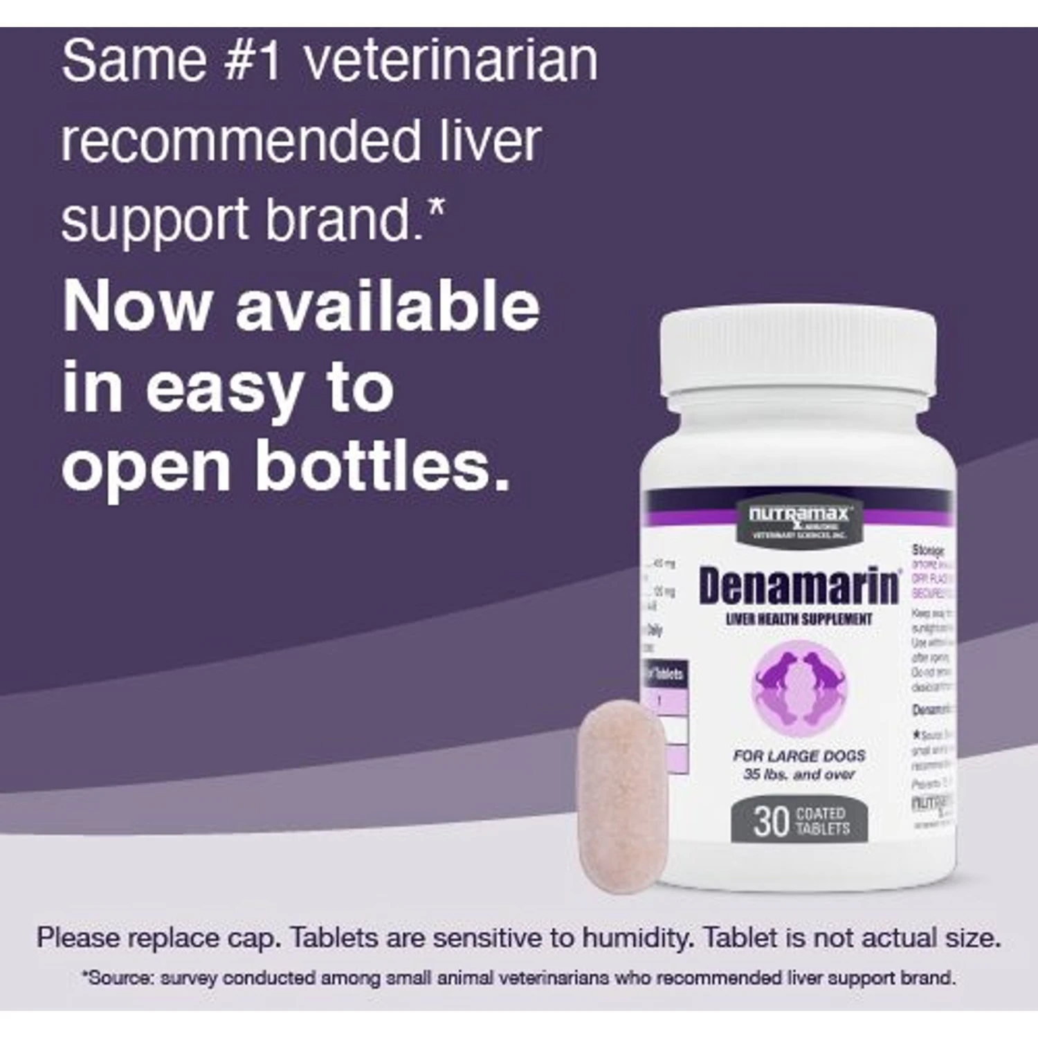 Nutramax Denamarin With S-Adenosylmethionine & Silybin Tablet Liver Supplement For Large Dogs 3 Nutramax Denamarin With S-Adenosylmethionine & Silybin Tablet Liver Supplement For Large Dogs - Image 3