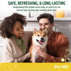 Pet MD Deodorizing Pina Colada Cat & Dog Body Spray, 8-oz Bottle -Pet Wellness 654166 PT4. AC SS1800 V1665669879