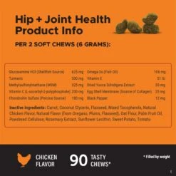 PetHonesty Advanced Hip + Joint Chicken Flavored Soft Chews Joint Supplement For Dogs & PetHonesty Multivitamin 10-in-1 Chicken Flavored Soft Chews Multivitamin For Dogs -Pet Wellness 656982 PT6. AC SS1800 V1678392566