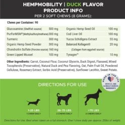 PetHonesty Hemp Hip + Joint Health Duck Flavored Soft Chews Joint Supplement For Dogs & PetHonesty Multivitamin 10-in-1 Chicken Flavored Soft Chews Multivitamin For Dogs -Pet Wellness 657046 PT6. AC SS1800 V1678392476