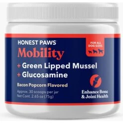 Honest Paws Hip & Joint Dog Supplement, 75-g Jar