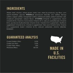 Purina Pro Plan Adult Shredded Beef & Lamb Entree In Gravy Canned Dog Food -Pet Wellness 67607 PT4. AC SS1800 V1634254009