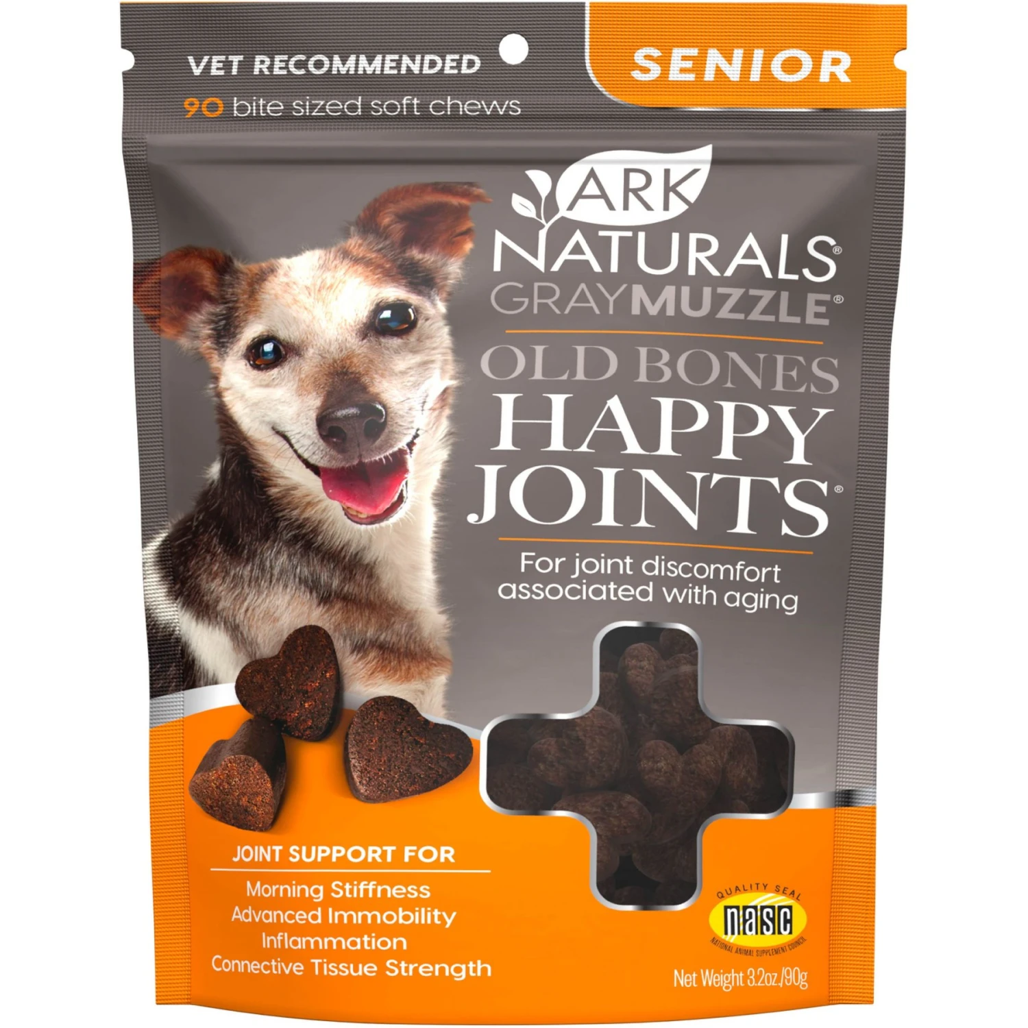 Ark Naturals Gray Muzzle Old Bones Happy Joint Soft Chew Joint Supplement For Senior Dogs 1 Ark Naturals Gray Muzzle Old Bones Happy Joint Soft Chew Joint Supplement For Senior Dogs